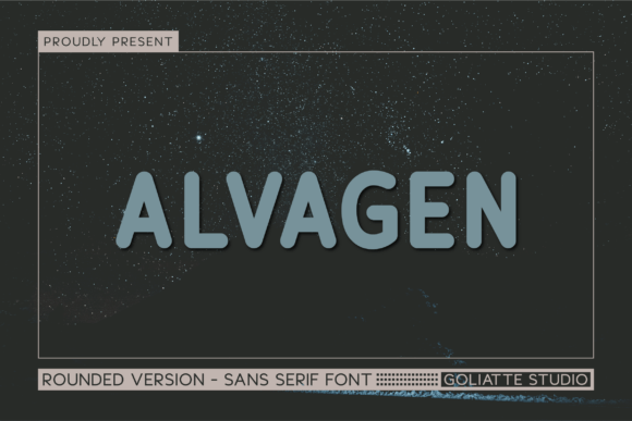 Alvagen: A Whimsical Sans Serif Font for Bold Digital Designs