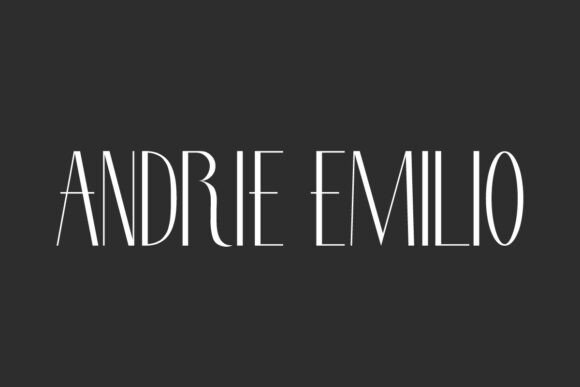 Andrie Emilio: A Modern Sans Serif Font for Elegant Editorial Design