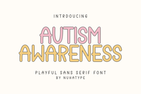 Autism Awareness Font: A Minimalist Sans Serif for Authentic Branding