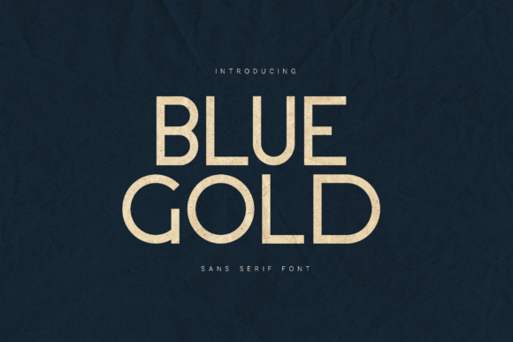Blue Gold: A Modern Sans Serif Font for Elegant Editorial Design