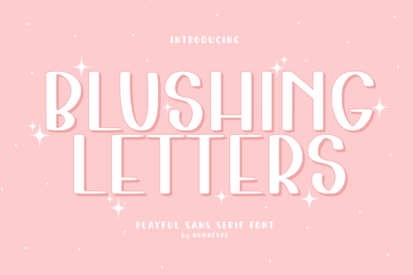 Blushing Letters Font: A Playful Sans Serif for Creative Designs