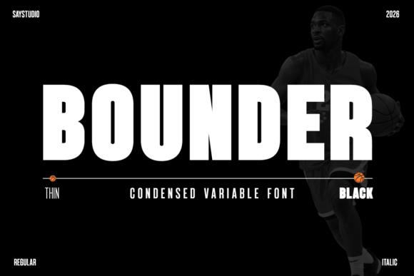 Bounder: A Condensed Sans Serif Font for Bold Editorial Design