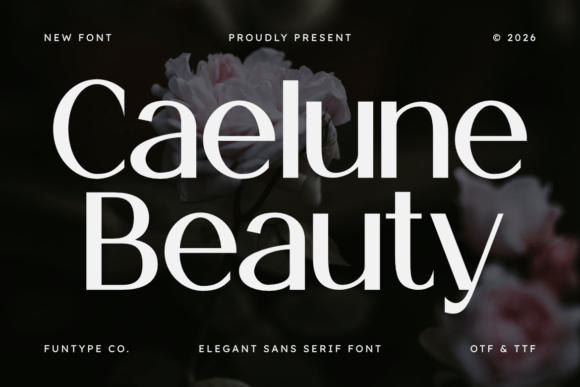 Caelune Beauty: A High-Contrast Sans Serif Font for Elegant Brand Typography