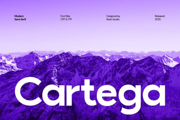 Cartega: A Modern Sans Serif Font for Elegant Editorial Design