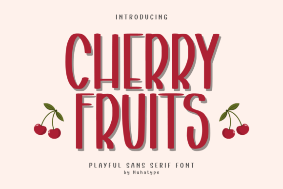 Cherry Fruits: A Cute Sans Serif Handwriting Font for Digital Branding