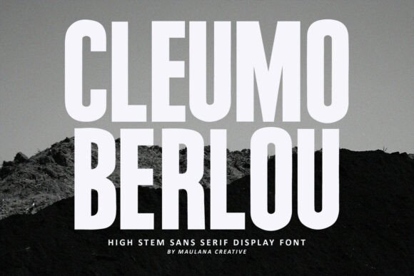 Cleumo Berlou: A Bold Sans Serif Font for High-Impact Design