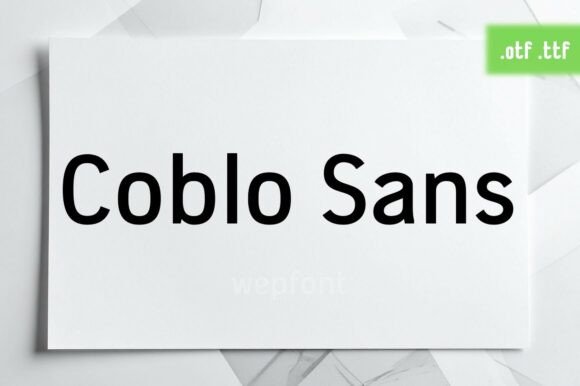 Coblo Sans: A Modern Sans Serif Font for Clean, Elegant Campaign Design