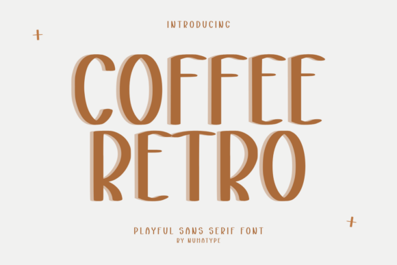 Coffee Retro: A Cute Sans Serif Handwriting Font for Warm Branding Projects