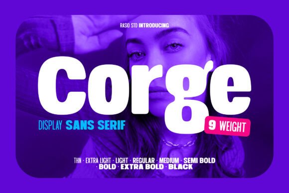 Corge: A Bold Sans Serif Font for Scroll-Stopping Digital Campaigns
