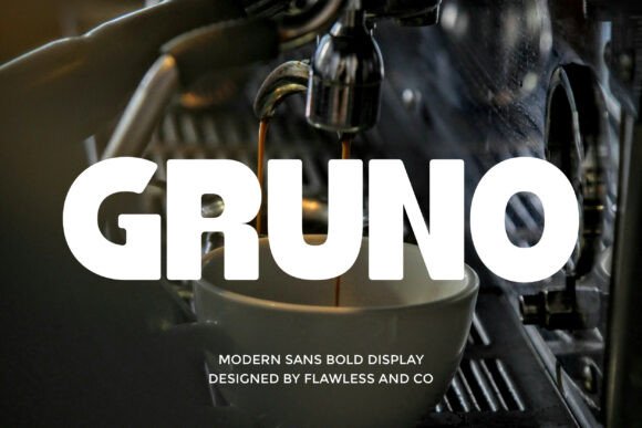 Gruno: A Bold Sans Serif Font for High-Impact Marketing Design