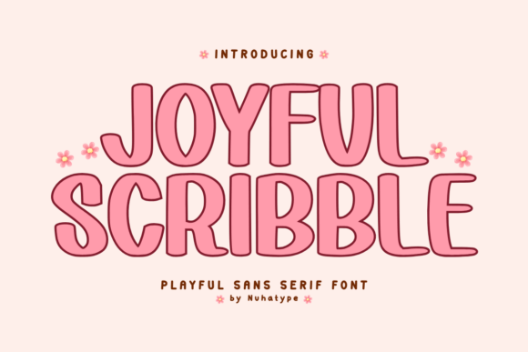 Joyful Scribble: A Cute Sans Serif Handwriting Font for Crafty Makers and Printables Sellers