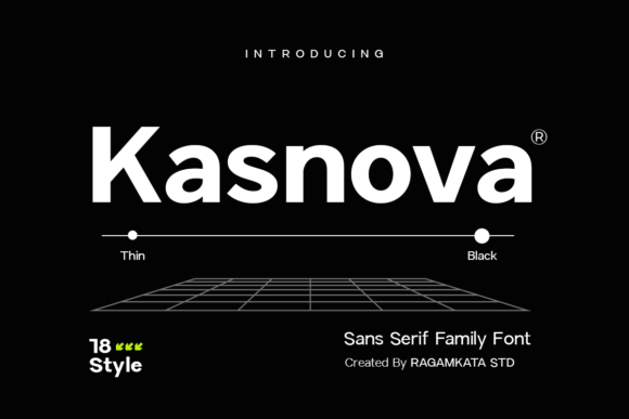 Kasnova Font: Modern Sans Serif with Free Download Options