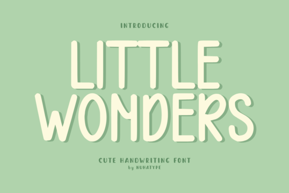 Little Wonders: A Cute Sans Serif Handwriting Font for Warm Branding