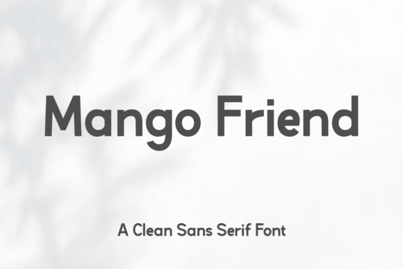 Mango Friend: A Clean Sans Serif Font for Elegant Editorial Design