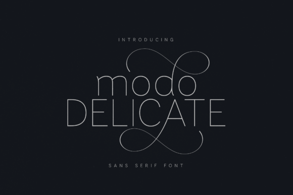 Modo Delicate: A Refined Sans Serif Font for Elegant Branding