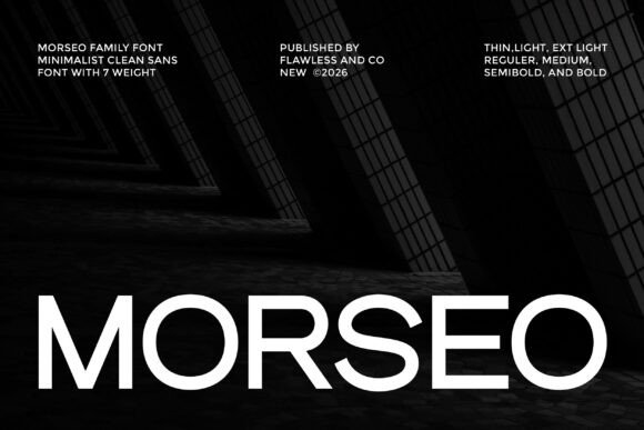 Morseo: A Minimalist Sans Serif Font for Crafters and Sellers