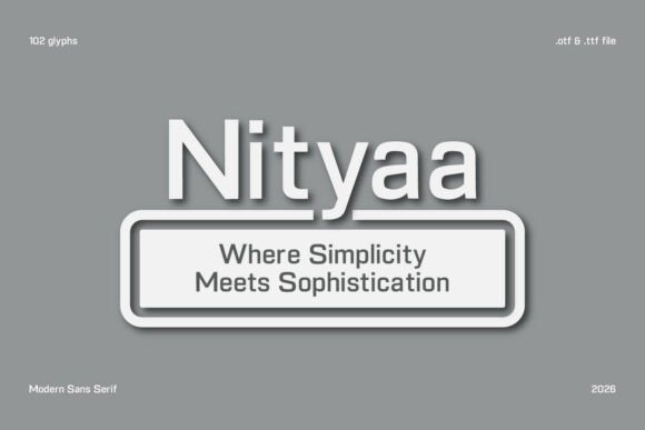 Nityaa Font: Modern Sans Serif for Elegant Web Design