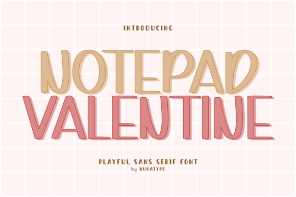 Notepad Valentine: A Cute Sans Serif Handwriting Font for Warm Branding Projects