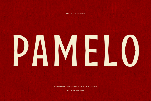 Pamelo: A Bold Hand-Drawn Sans Serif Font That Brings Playful Energy to Maker Designs