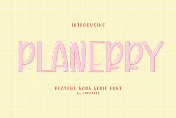 Planerry: A Cute Sans Serif Handwriting Font for Crafters and Makers