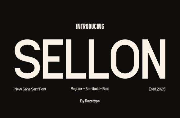 Sellon: A Modern Sans Serif Font for Digital Branding and Web Design